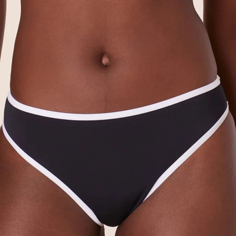 Andie x Mindy Camp Bikini Set Dolphin Top Bells Bottom Black‎ XS NWT